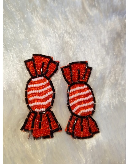 Handmade candy red earring