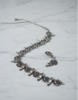 Latest oxidized jewelry set