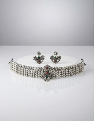 Traditional oxidized jewellery set